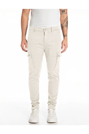 REPLAY Cargohose ecru