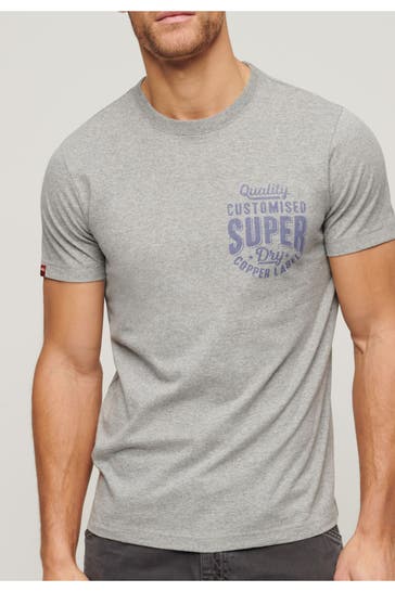 SUPERDRY T-Shirt grau