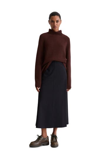 MARC O'POLO Strickpullover rotbraun