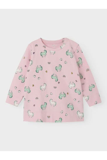 NAME IT - Longsleeve rosa
