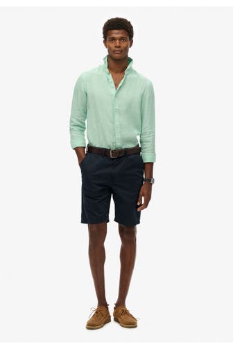 SUPERDRY Leinen-Hemd 'Vacation' Slim Fit