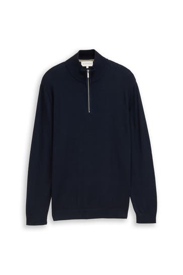 TOM TAILOR Strick-Troyer dunkelblau