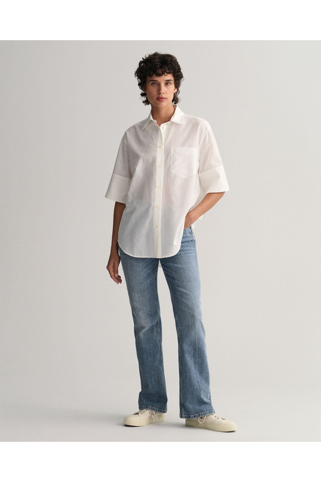 GANT Seidenmix-Bluse weiß, Bild 1