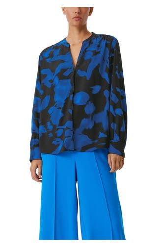 COMMA, Casual-Bluse gemustert