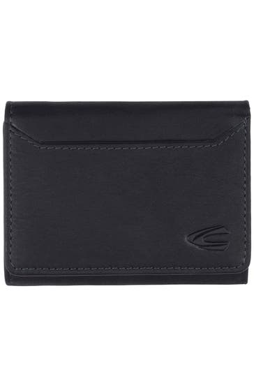 CAMEL ACTIVE Ledergeldbörse 'Ocean' schwarz