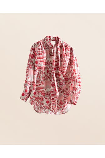 GANT Seidenbluse gemustert