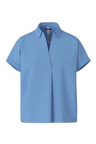 JOOP! Kurzarm-Bluse himmelblau