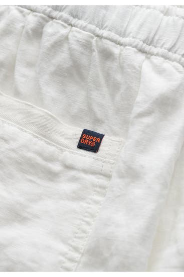 SUPERDRY - Leinenhose weiß