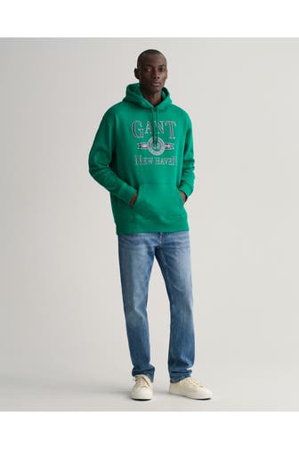 GANT Hoodie smaragdgrün