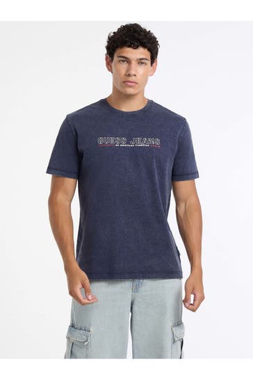 GUESS T-Shirt blaugrau