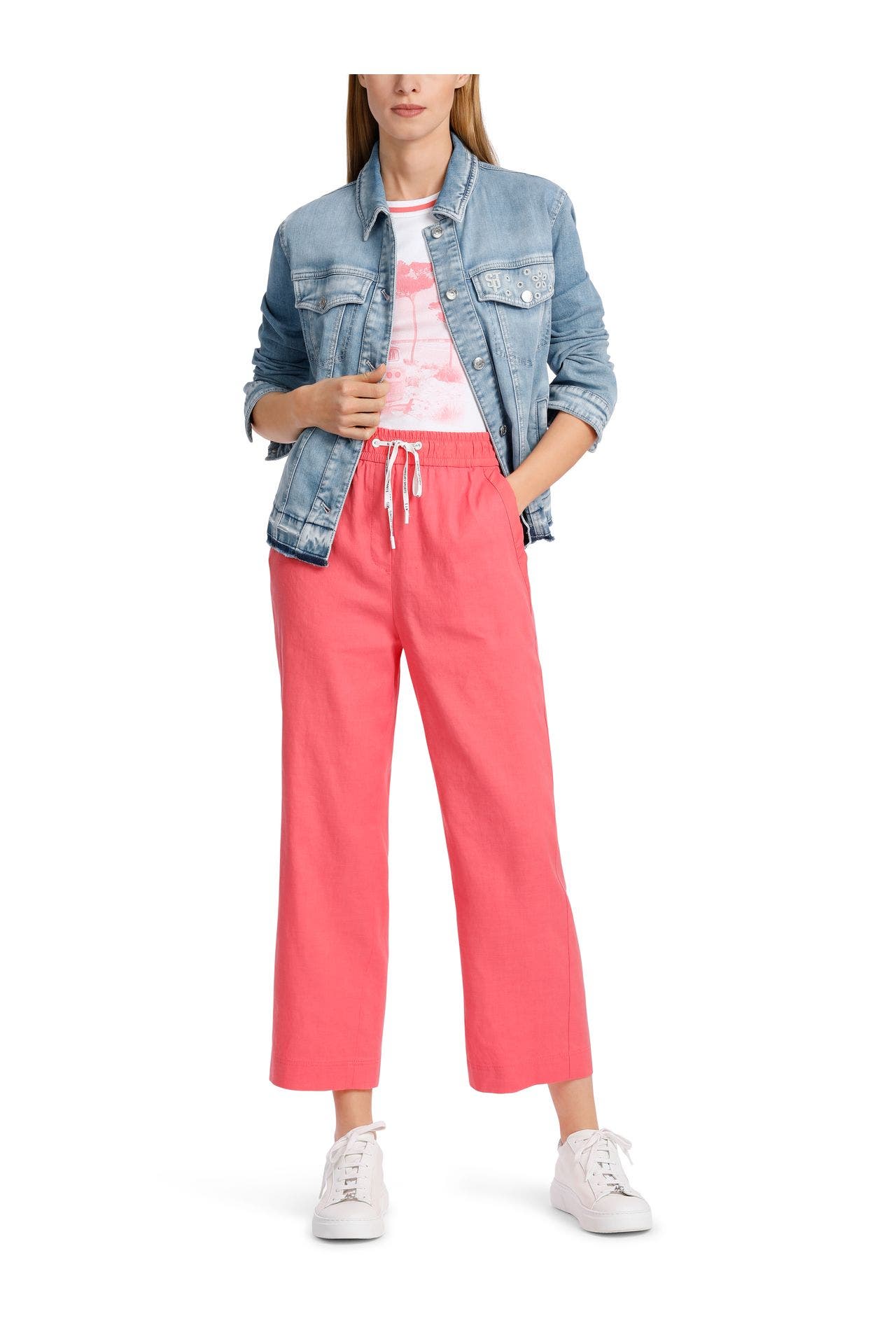 MARC CAIN Leinenmixhose pink, Bild 1