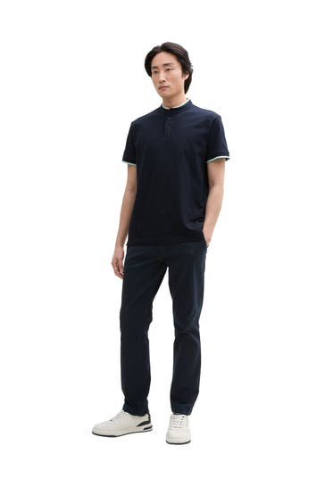 TOM TAILOR Kurzarmshirt nachtblau