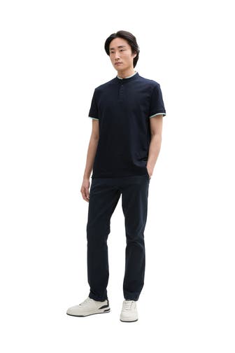 TOM TAILOR Kurzarmshirt nachtblau