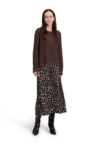 BETTY BARCLAY Strickpullover dunkelbraun