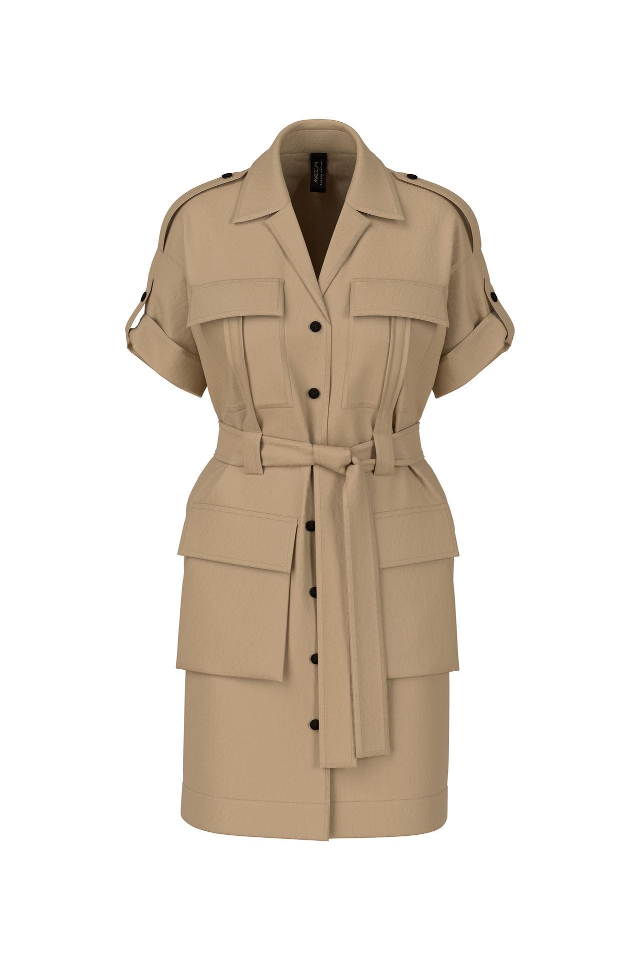 MARC CAIN Minikleid 'Utility' hellbraun, Bild 1
