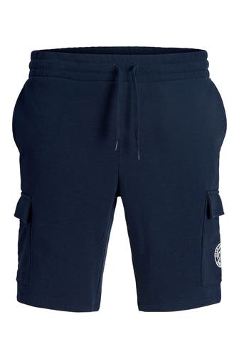 JACK & JONES Sweatshorts dunkelblau
