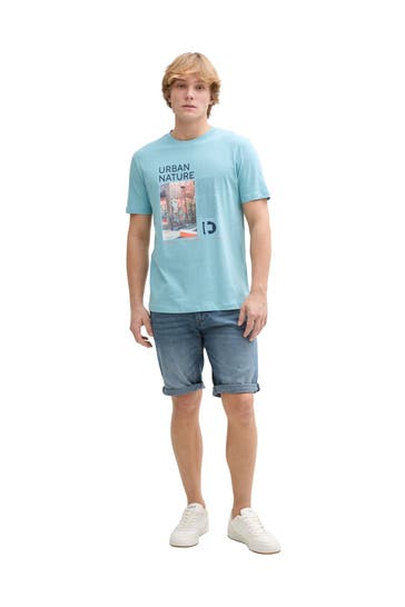 TOM TAILOR Jeansshorts blau