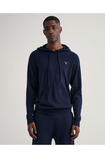 GANT Wollmixhoodie navy