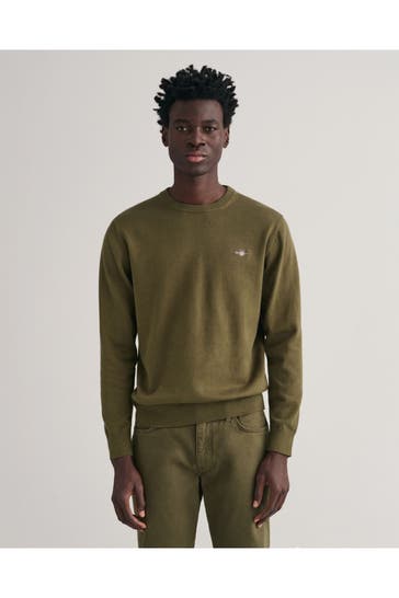 GANT Strickpullover oliv