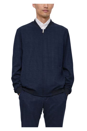 S.OLIVER Blouson navy meliert