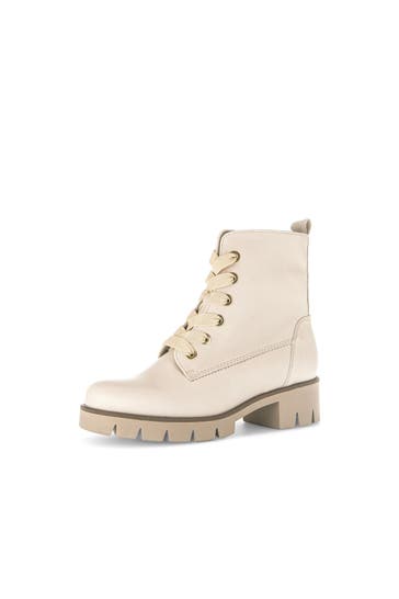 GABOR Schnürstiefeletten beige
