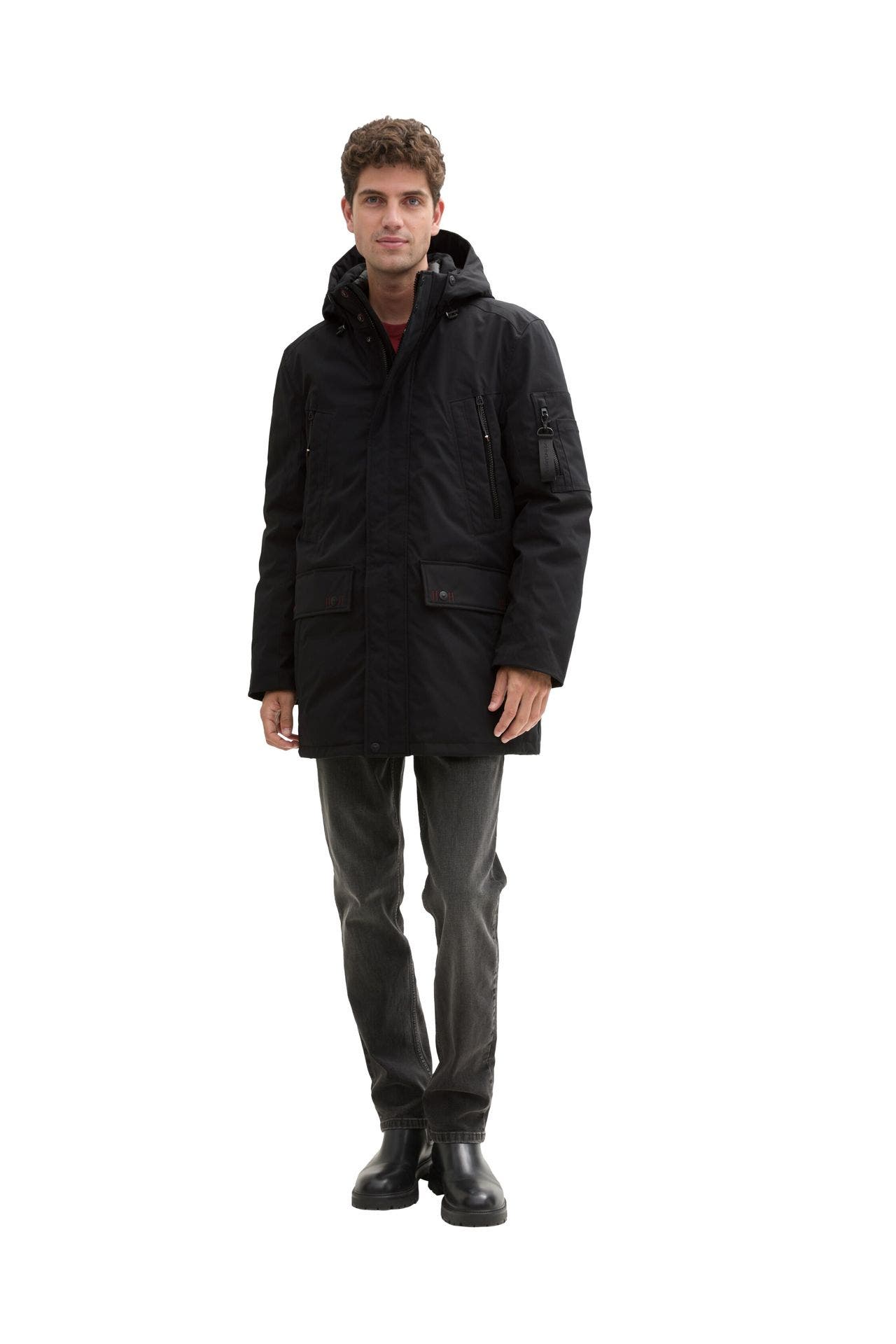 TOM TAILOR Wintermantel schwarz, Bild 1