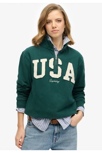 SUPERDRY Sweatshirt tannengrün