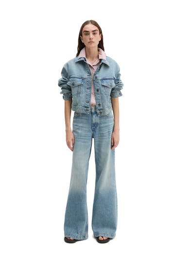 MARC O'POLO Jeansjacke hellblau