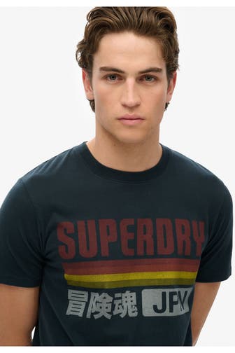 SUPERDRY T-Shirt 'Japan Stripe Relaxed'