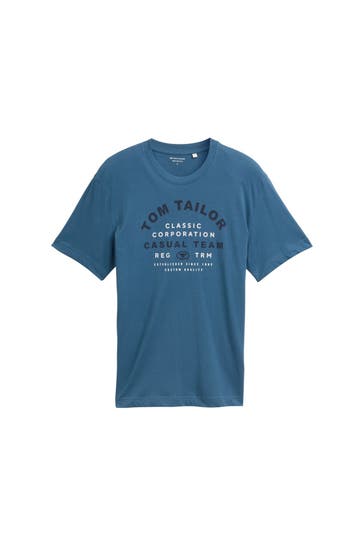 TOM TAILOR T-Shirt rauchblau