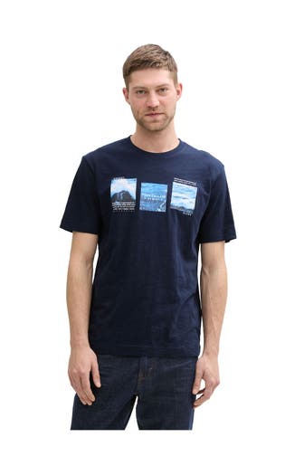 TOM TAILOR T-Shirt dunkelblau
