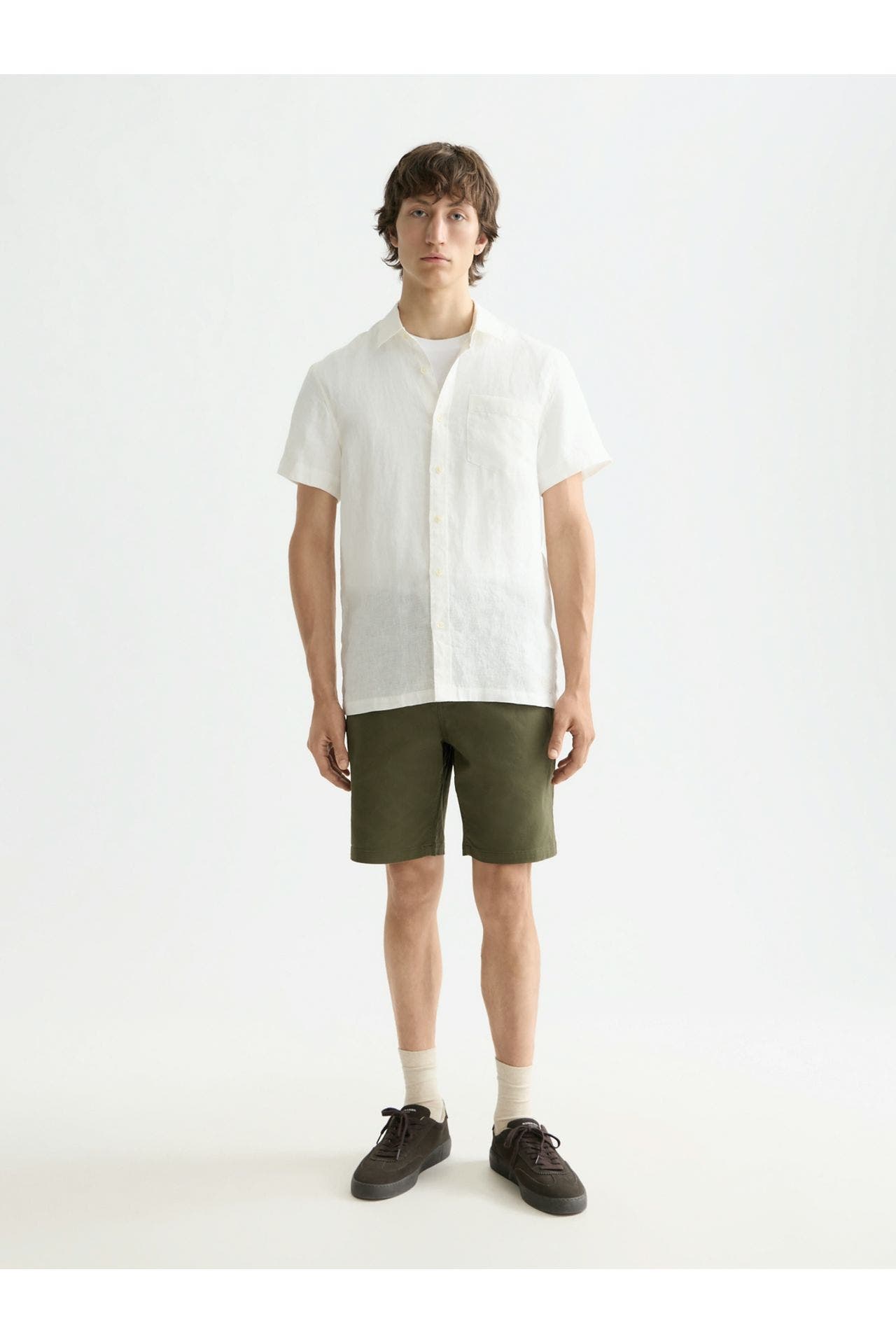SCOTCH & SODA Kurzarmhemd weiß Regular Fit, Bild 1