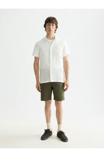 SCOTCH & SODA Kurzarmhemd weiß Regular Fit