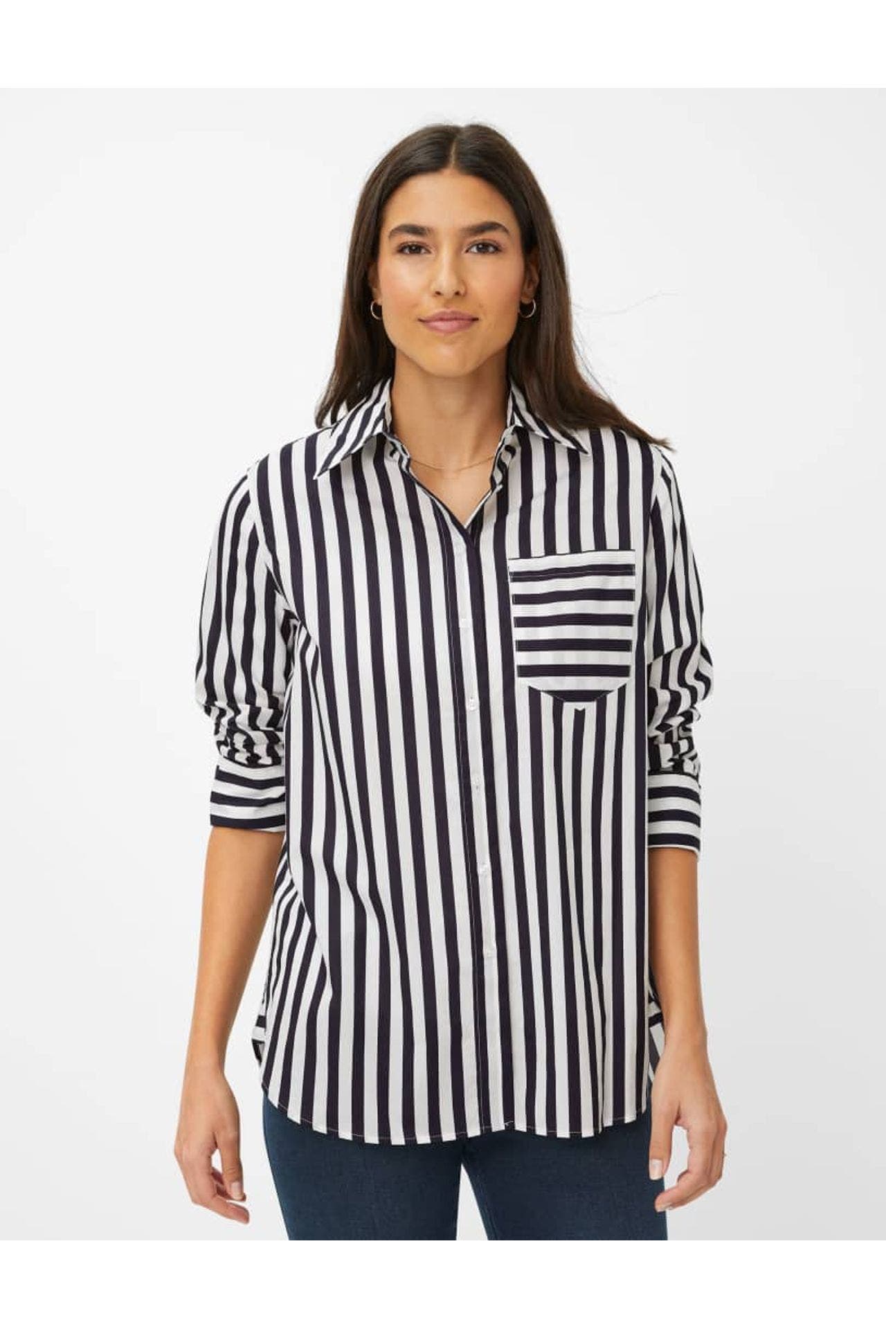 BRAX Casual-Bluse gestreift, Bild 1