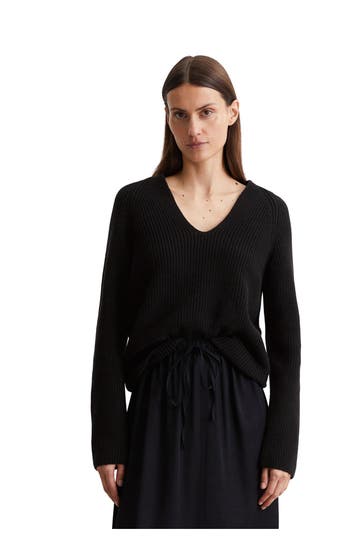 MARC O'POLO Strickpullover schwarz