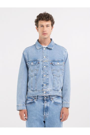 REPLAY Jeansjacke helblau