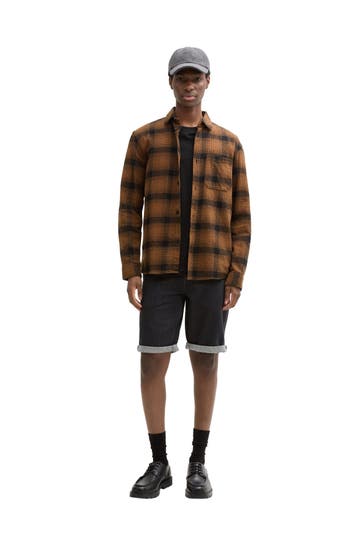 TOM TAILOR Jeansshorts schwarz