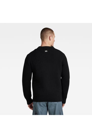 G-STAR Wollmix-Strickpullover schwarz