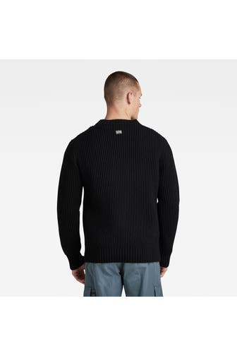 G-STAR Wollmix-Strickpullover schwarz