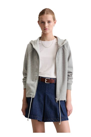 MARC O'POLO DENIM Sweatjacke grau