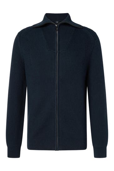 JOOP! Strickjacke 'Xavero' nachtblau