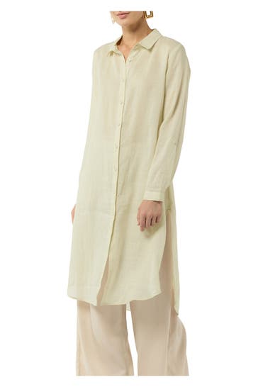 COMMA, Blusenkleid beige