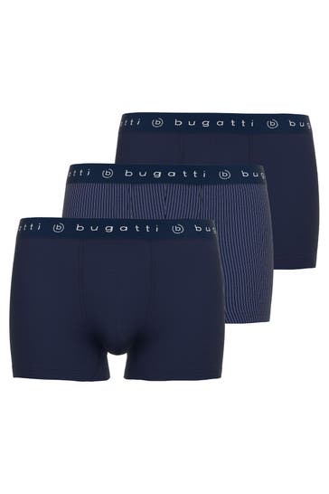 BUGATTI 3er-Pack Boxer Trunks dunkelblau