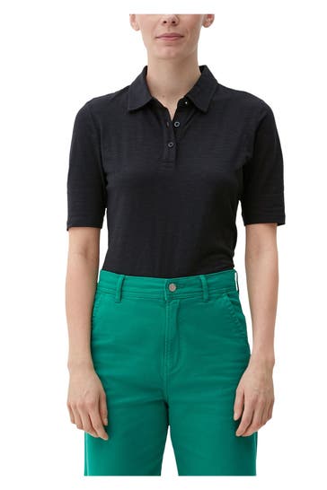 S.OLIVER Polo-Shirt schwarz