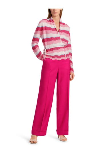 MARC CAIN Strickjacke bunt gestreift