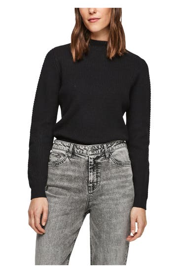 S.OLIVER - Strickpullover schwarz