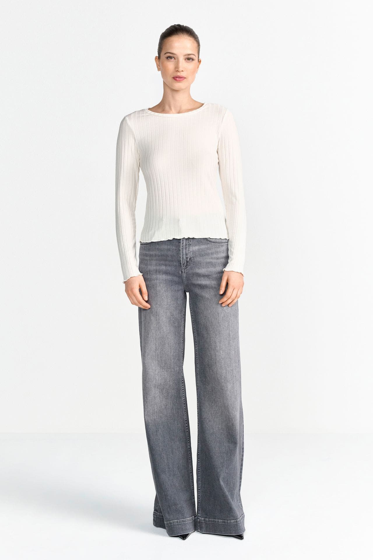 RICH & ROYAL Longsleeve ecru, Bild 1