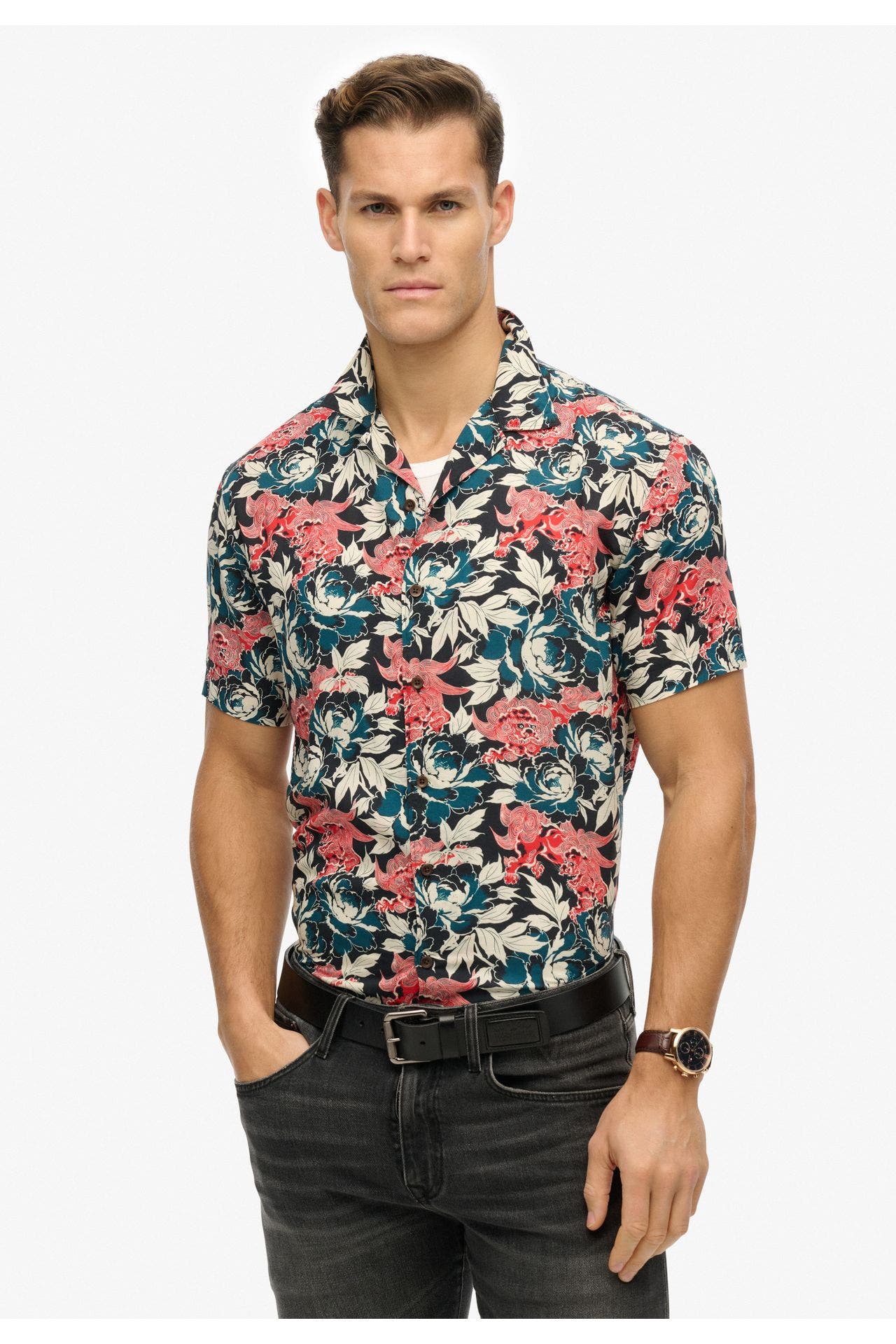 SUPERDRY Kurzarmhemd gemustert Regular Fit, Bild 1