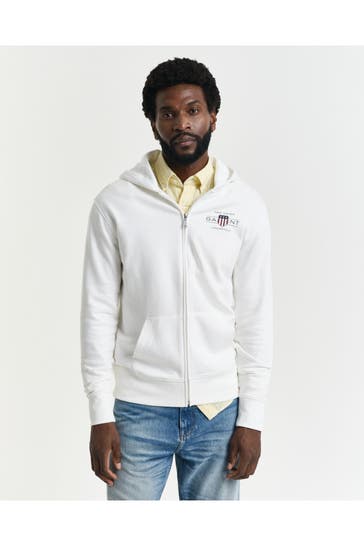 GANT Sweatjacke weiß