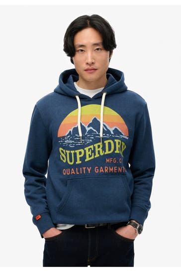 SUPERDRY Hoodie 'Great Outdoors' navy